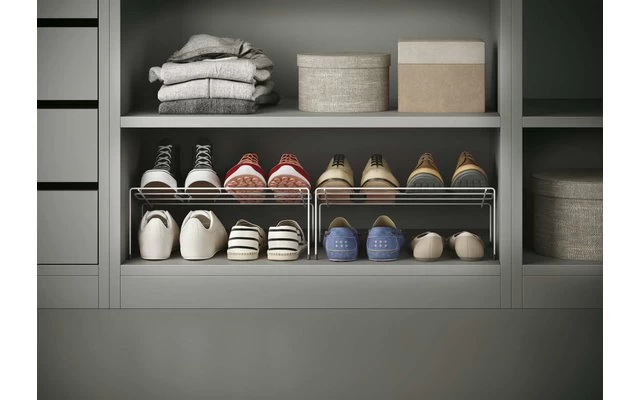 Metaltex Cipok-2 Schrankeinsatz Für Schuhe 2er Set Weiß 5 Metaltex Cipok-2 Schrankeinsatz Für Schuhe 2er Set Weiß – Bild 3