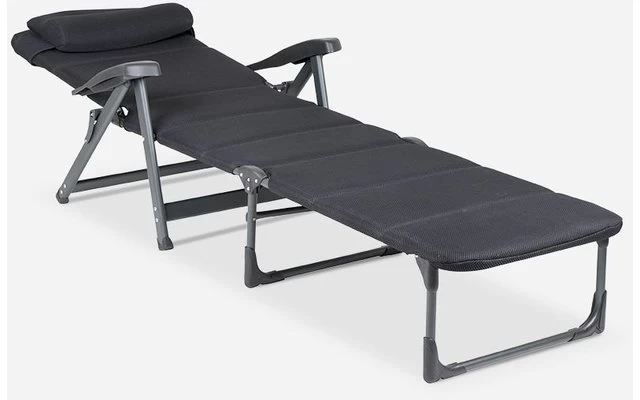 Crespo Lounger Air Deluxe Sonnenliege Schwarz 2 Crespo Lounger Air Deluxe Sonnenliege Schwarz